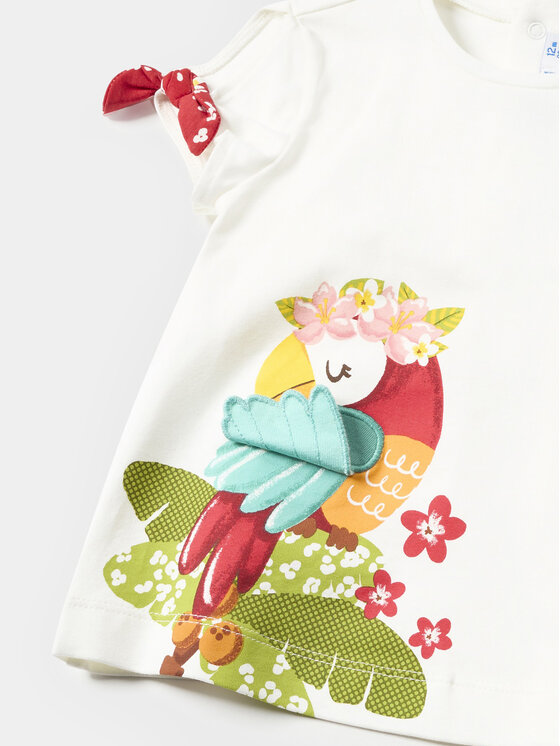 Mayoral Mayoral Komplet t-shirt i legginsy 1738 Czerwony Regular Fit
