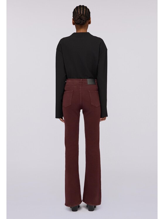 Trussardi Trussardi Pantaloni di tessuto P7029000293N022 Marrone Flare Fit