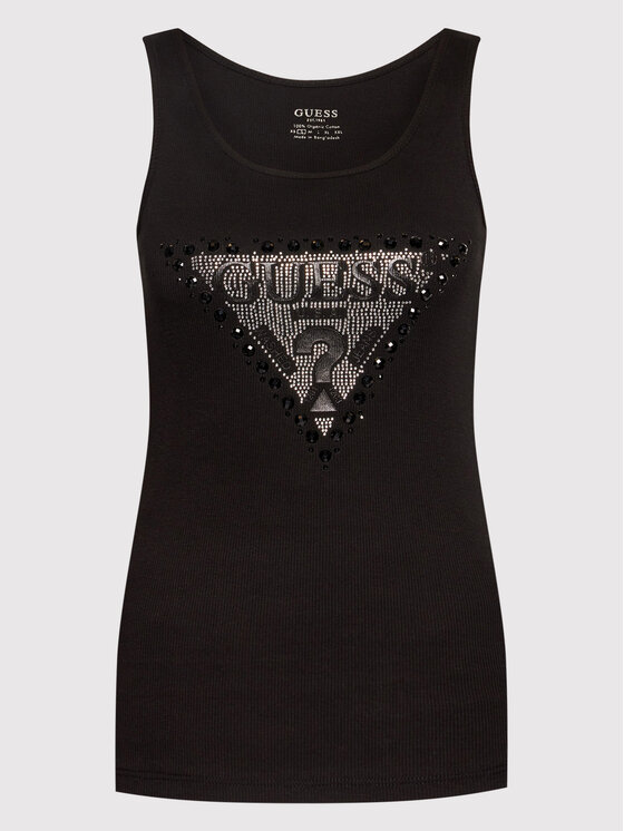 Guess Guess Top W2RP00 K1811 Černá Slim Fit