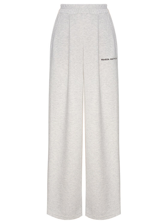 Magda Matyja Magda Matyja Spodnie dresowe JETLAG TROUSERS GREY Szary Loose Fit