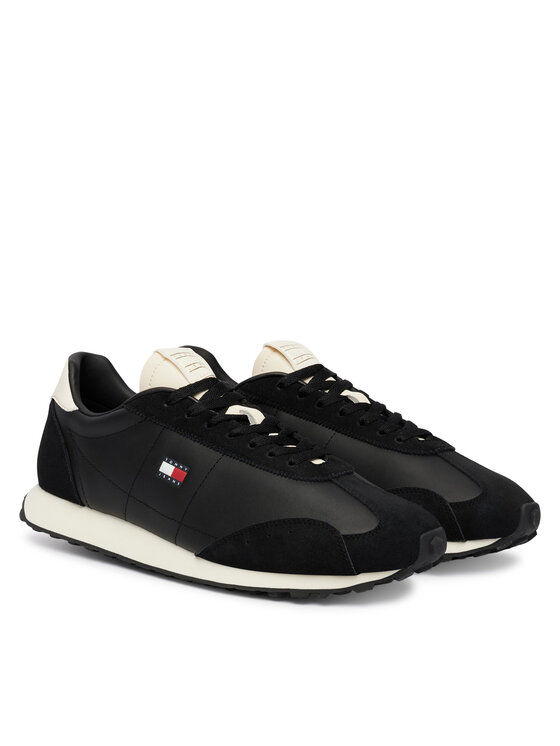 Tommy Jeans Tommy Jeans Laisvalaikio batai Tjm Retro Runner Archive Mix Mat EM0EM01763 Juoda