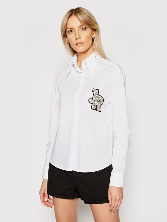 John Richmond John Richmond Сорочка Smeeki RWP21186CA Білий Regular Fit