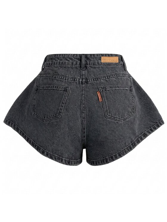 MissDenim MissDenim Szorty jeansowe Skorts Szary ciemny Regular Fit