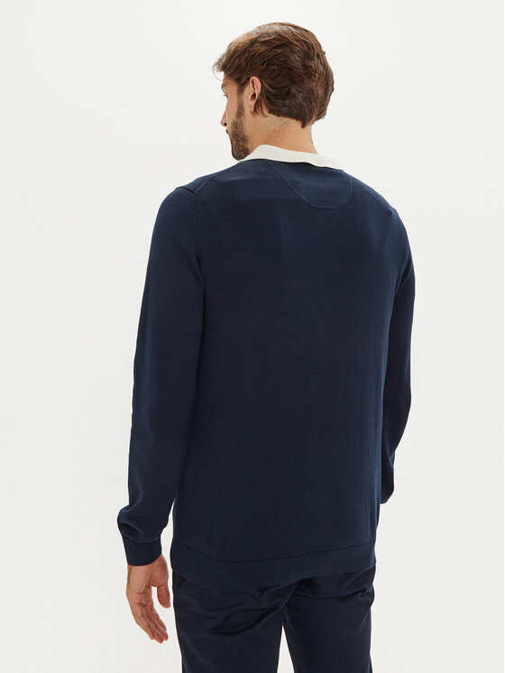 s.Oliver s.Oliver Sweter 2143174 Granatowy Regular Fit