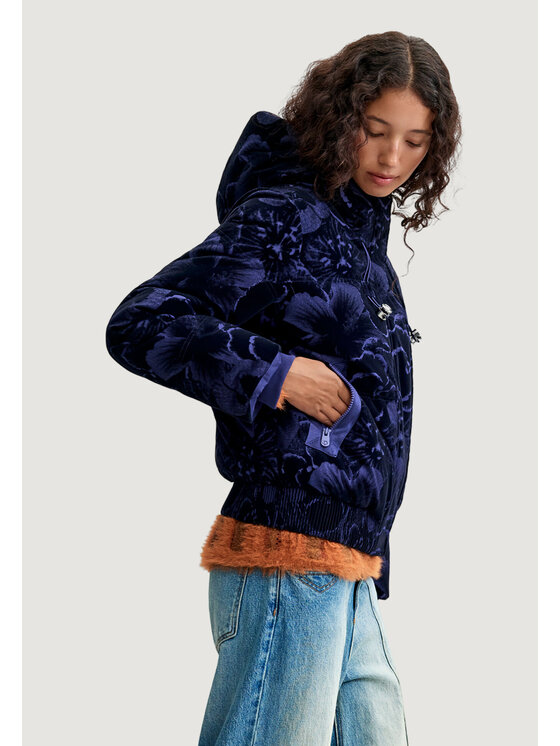 Desigual Desigual Giubbotto piumino PADDED_IBISCUS Blu Original Fit