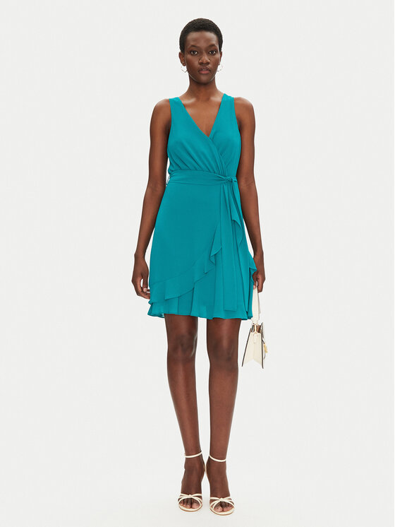 Morgan Morgan Rochie cocktail 241-ROSVAL M Turcoaz Regular Fit