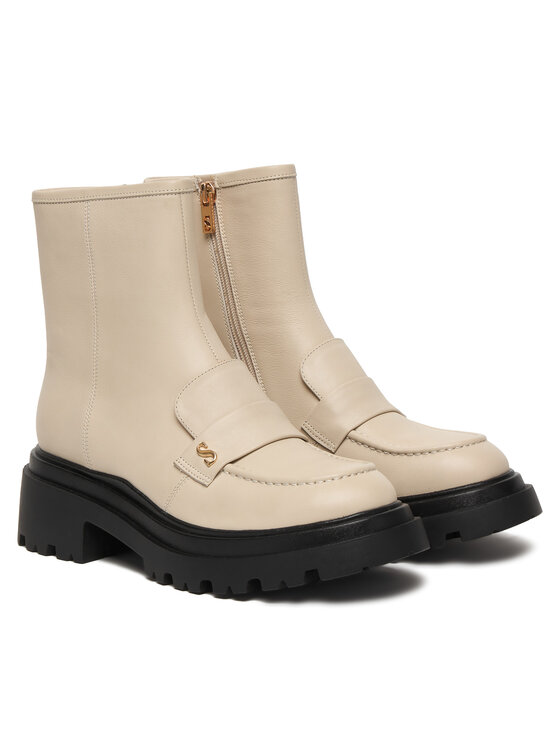 Simple Simple Stiefeletten SL-26-02-000038 Écru