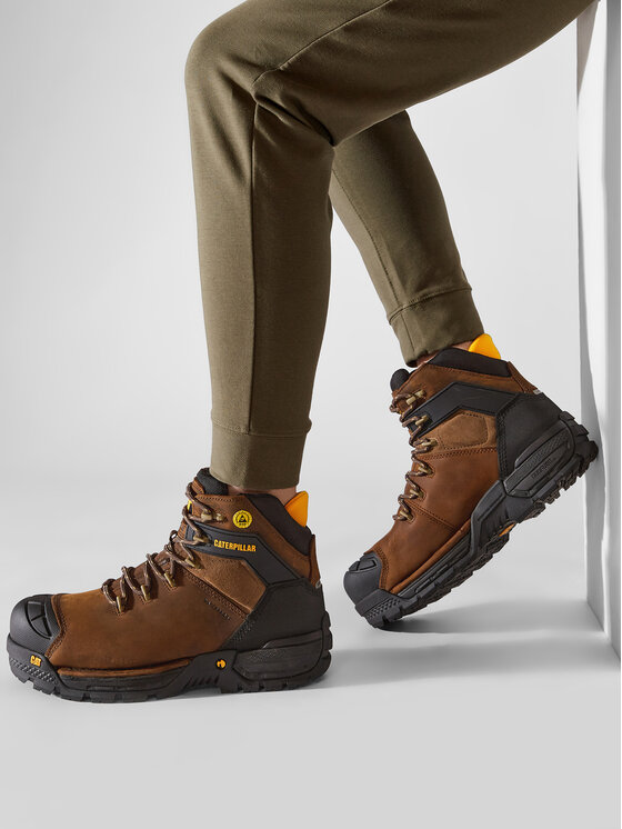 CAT Footwear CAT Footwear Scarponcini Excavator Lt S3 Wr P725136 Marrone