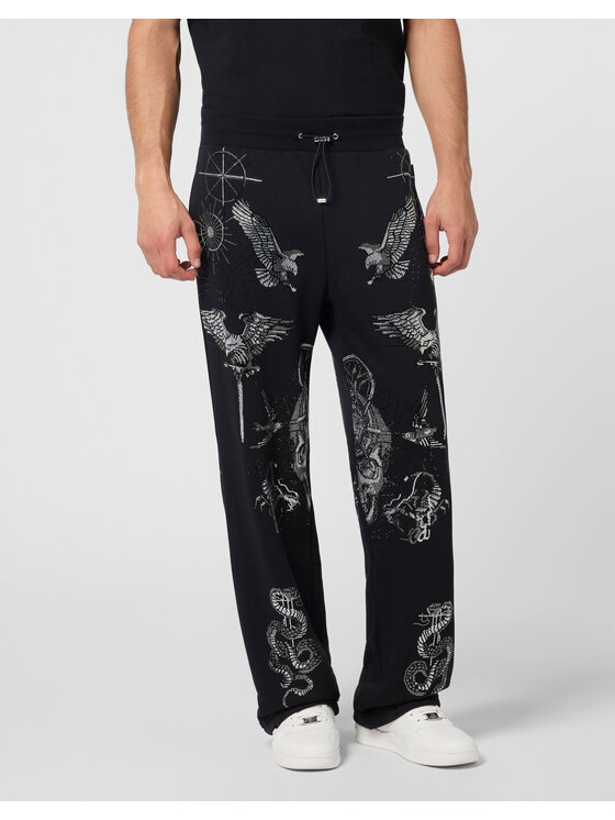 PHILIPP PLEIN PHILIPP PLEIN Spodnie dresowe 29863 Czarny Jogger Fit