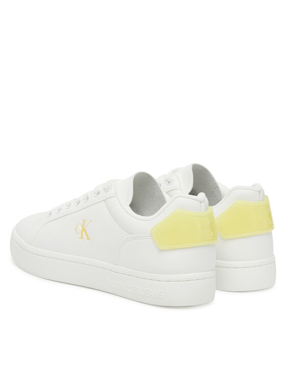 Calvin Klein Jeans Calvin Klein Jeans Sneakers Classic Cupsole Ru Patch Lth Wn YW0YW01845 Alb