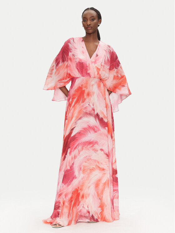 ACCESS FASHION ACCESS FASHION Sukienka wieczorowa 53-3410-0025 Różowy Regular Fit