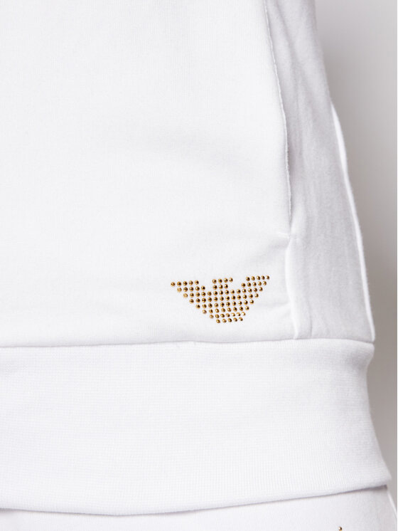 EA7 Emporio Armani EA7 Emporio Armani Džemperis 8NTM43 TJ9RZ 1100 Balta Regular Fit