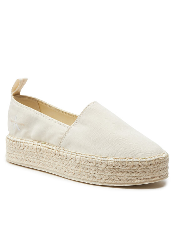 Calvin Klein Jeans Calvin Klein Jeans Espadrilky Platform Espadrille Ml Btw YW0YW01378 Écru