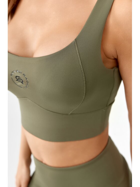 ROUGH RADICAL ROUGH RADICAL Biustonosz sportowy SPORTS BRA HAMPTONS Khaki