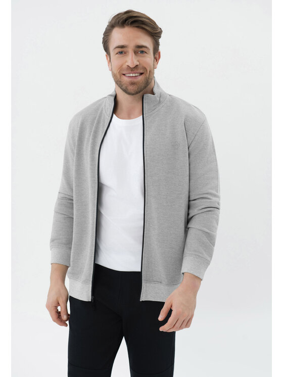 Volcano Volcano Bluza B-DRACO Szary Regular Fit