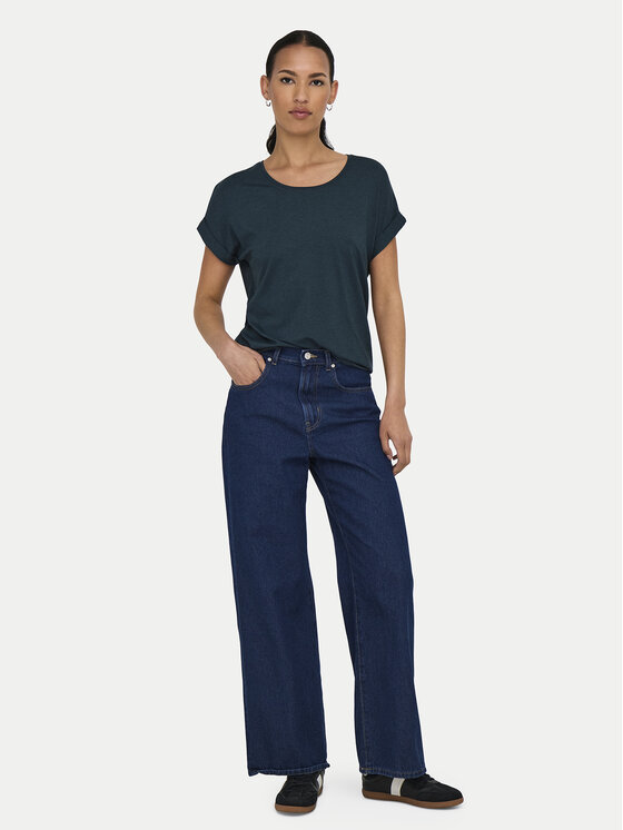 ONLY ONLY Majica Moster 15106662 Zelena Regular Fit