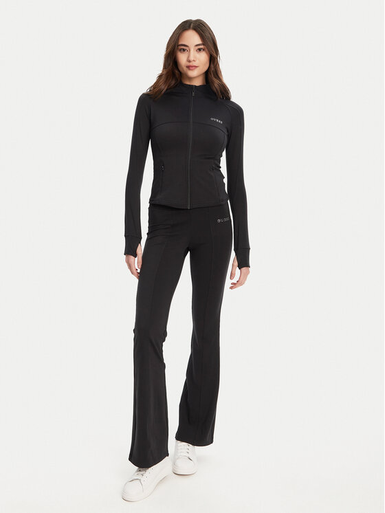 Guess Guess Spodnie dresowe V5RB15 KCD02 Czarny Regular Fit