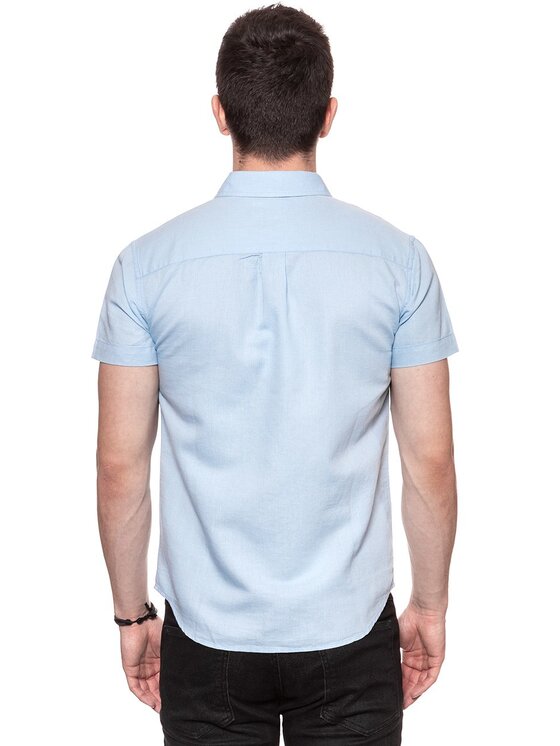 Wrangler Wrangler Camicia SS 1PKT SHIRT Blu Regular Fit