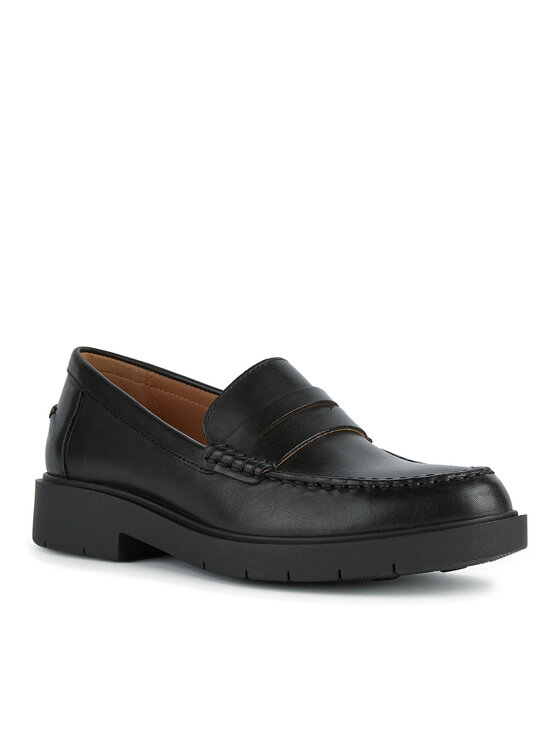 Geox Geox Loafersy D Spherica Ec1 B D65DKB 00043 C9997 Černá