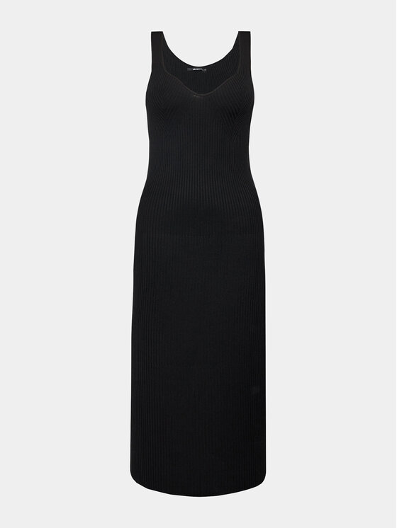 Gina Tricot Rochie tricotată 19485 Negru Slim Fit