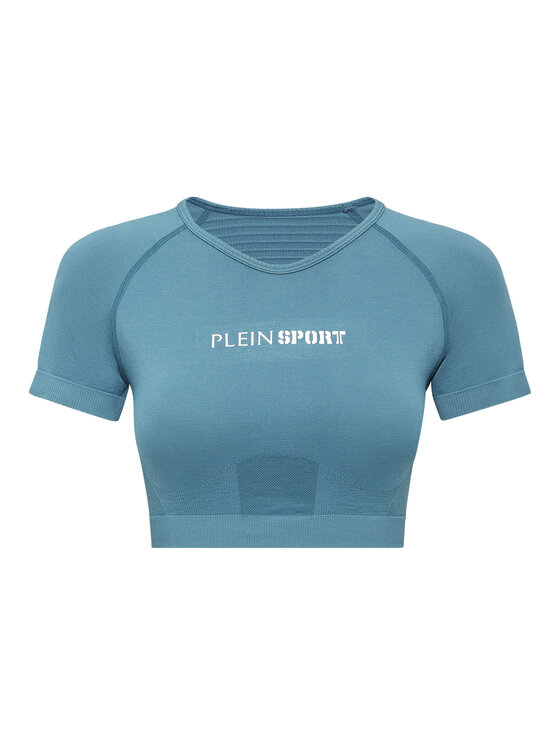 Plein Sport Plein Sport T-Shirt 22149 Błękitny Regular Fit