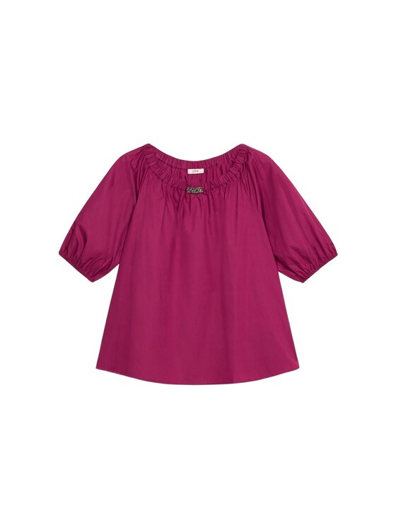 Oltre Oltre Bluzka 2485J100726N019 Różowy Over Fit