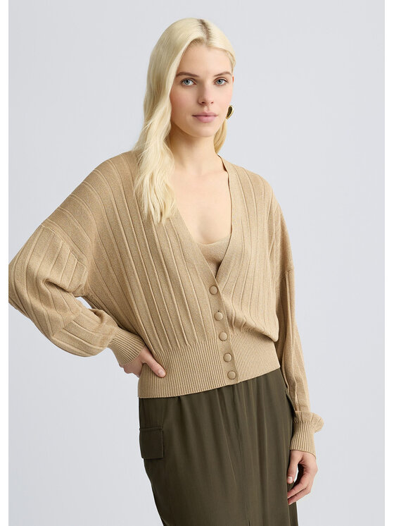 Liu Jo Liu Jo Cardigan WA5060MS64JA4342 Beige Regular Fit