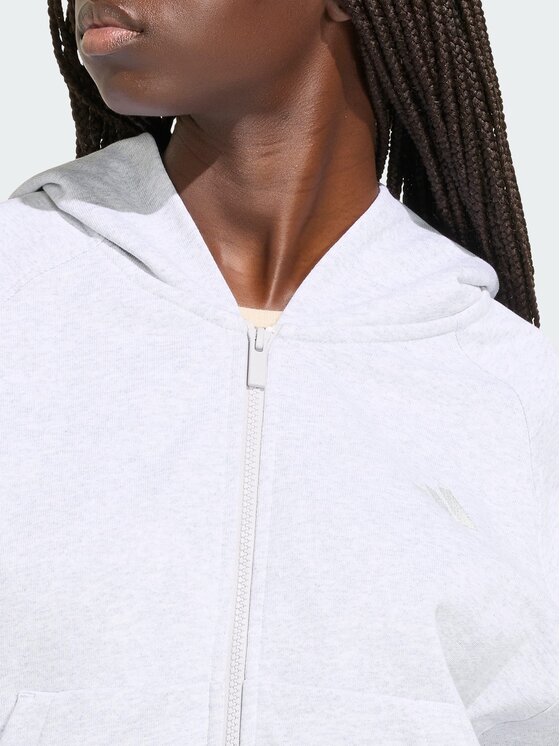 adidas adidas Μπλούζα Kit 3-Stripes Full Zip Hoodie KV9879 Γκρι Regular Fit