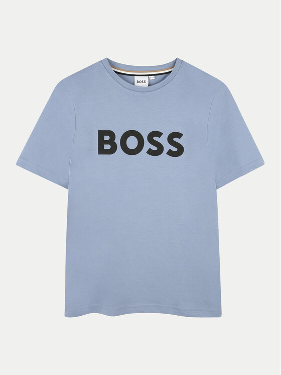 Boss Tričko J51204 D Modrá Regular Fit