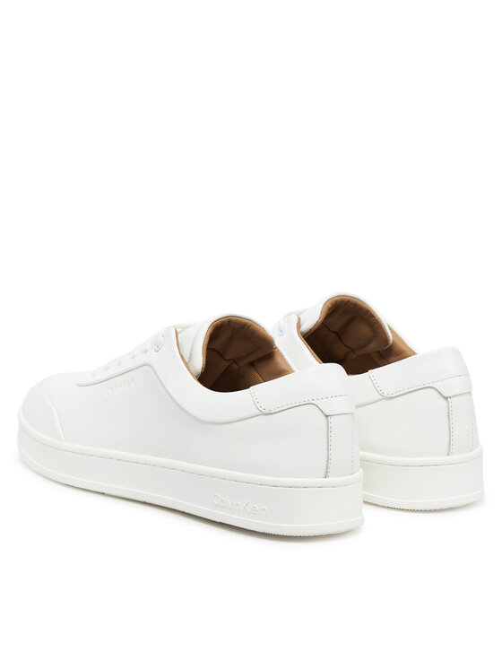 Calvin Klein Calvin Klein Sneakersy Low Top Lace Up Oxford Rubb Lth HM0HM01708 Biela
