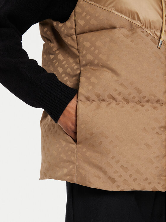 BOSS Boss Bezrękawnik Pollimo 50518344 Beżowy Relaxed Fit