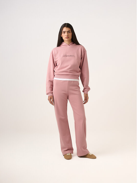 La Mania La Mania Spodnie dresowe LARRY Różowy Classic Fit