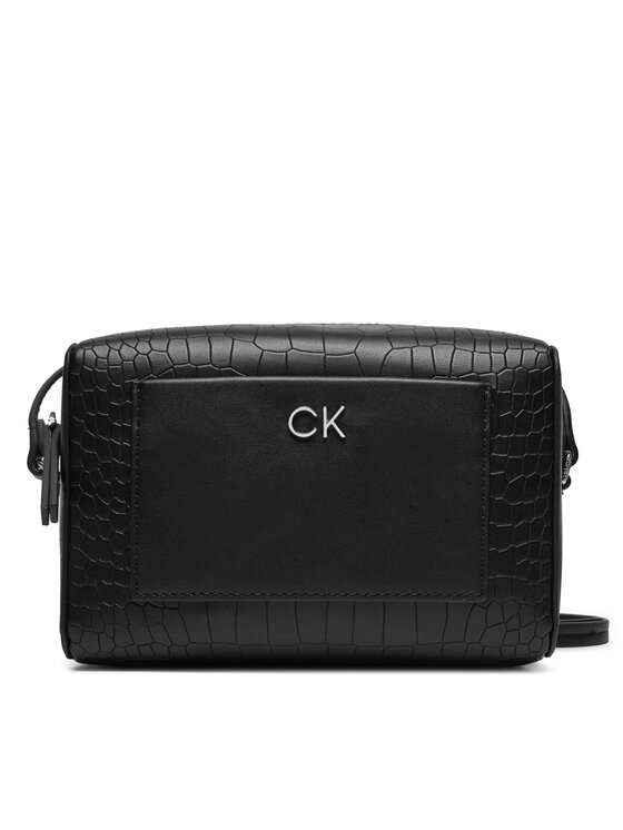 Calvin Klein Ročna Torba Ck Daily Camera Bag_Croco K60K612140 Črna