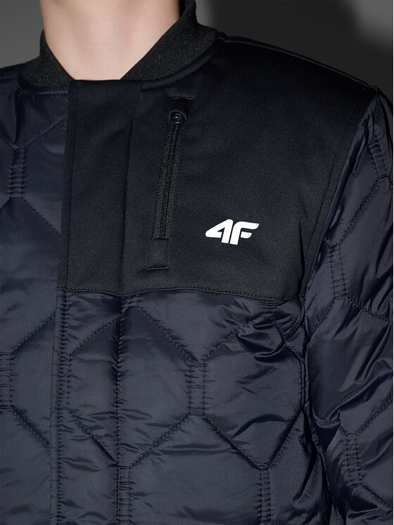 4F 4F Kurtka zimowa 4FJWAW26TJACM324 Czarny Active Fit