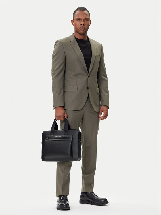 Tommy Hilfiger Tommy Hilfiger Чанта за лаптоп Th Monogram Computer Bag AM0AM13835 Черен
