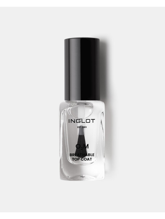INGLOT INGLOT O2M „Oddychający” utrwalający Lakier do paznokci Bezbarwny