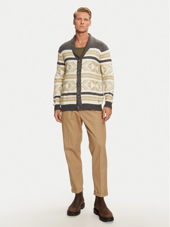 Guess Guess Strickjacke Efrem M4BR21 Z3HE2 Grau Regular Fit