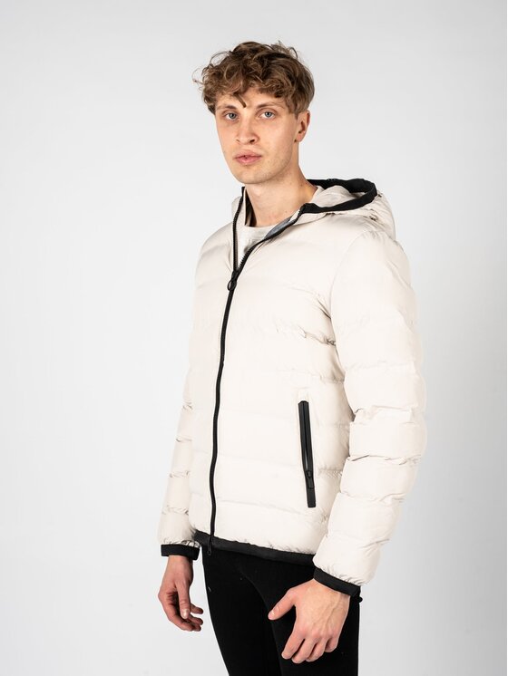 Geox Geox Giacca di transizione M2629CT2961 Écru Regular Fit
