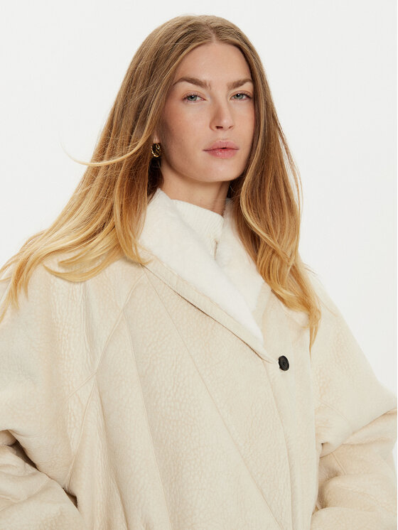 ViCOLO ViCOLO Verstos odos kailiniai TS0038 Écru Regular Fit