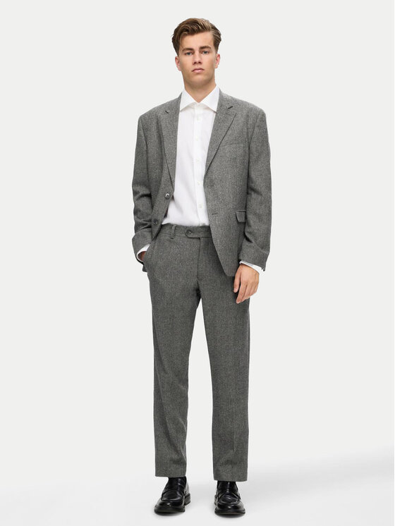 Selected Homme Selected Homme Hlače 16094333 Siva Slim Fit