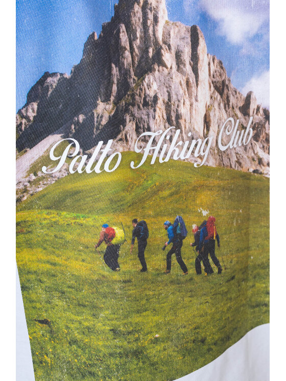 Palto Palto T-Shirt Hiking Club Biały Relaxed Fit