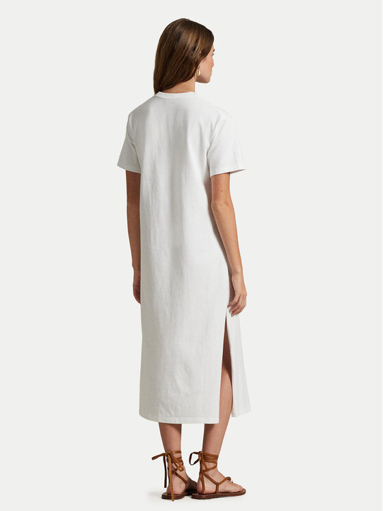 Polo Ralph Lauren Polo Ralph Lauren Igapäevane kleit 211971066002 Valge Straight Fit