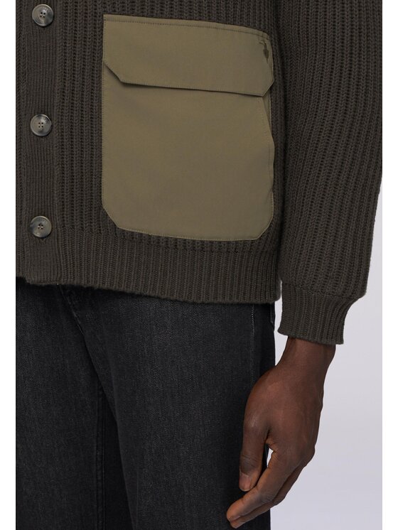 Trussardi Trussardi Cardigan M0268000028N035 Verde Regular Fit