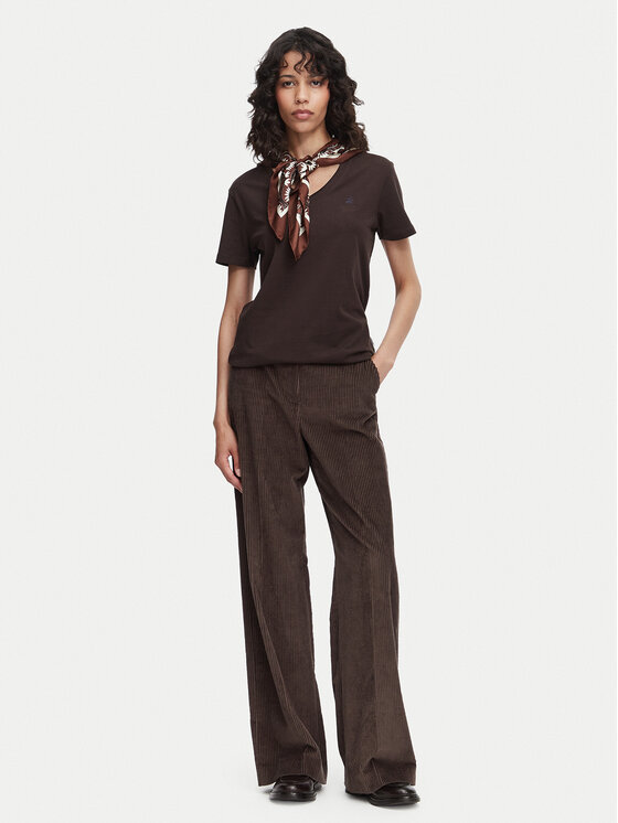 Beverly Hills Polo Club Beverly Hills Polo Club T-särk P-SS26W-TS5165187 Tumepruun Regular Fit