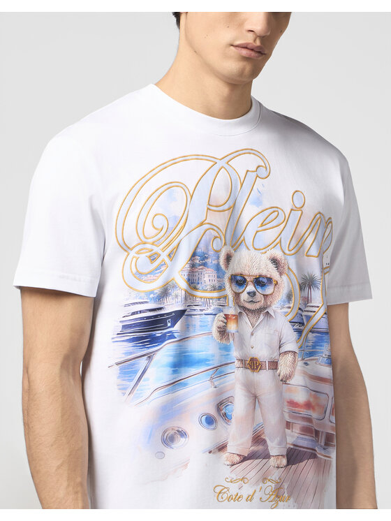 PHILIPP PLEIN PHILIPP PLEIN T-Shirt 29825 Biały Regular Fit