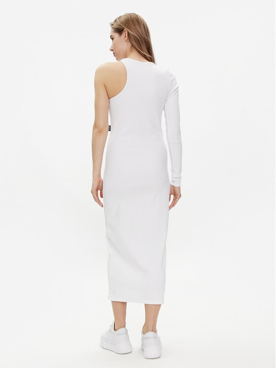 REPLAY Replay Трикотажна сукня W9074.000.23587 Білий Slim Fit