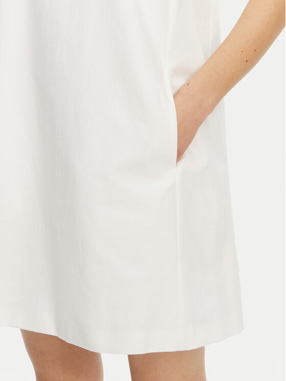Weekend Max Mara Weekend Max Mara Sukienka codzienna Racer 2515221102 Biały Regular Fit