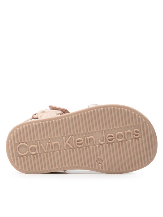 Calvin Klein Jeans Calvin Klein Jeans Sandały Velcro Sandal V3A2-80210-0034 Beżowy
