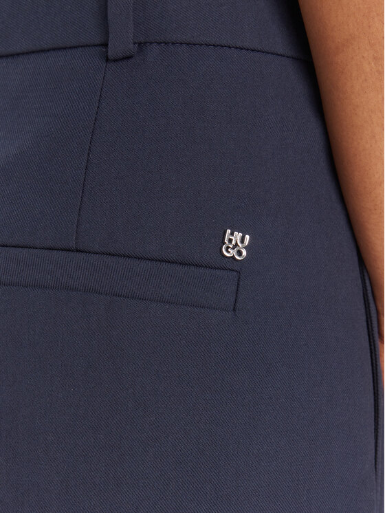 HUGO HUGO Spodnie materiałowe Harenau 50542606 Granatowy Relaxed Fit
