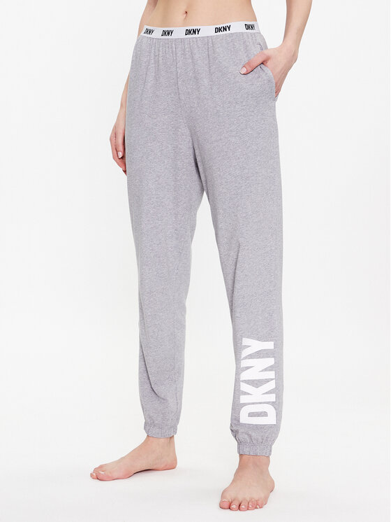 DKNY Pantaloni pijama YI2822635 Gri Regular Fit
